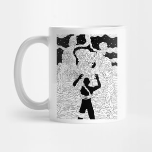 Faces and Figures in the Mist Mug